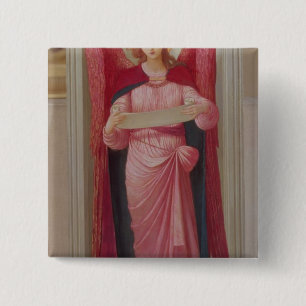 Angel 15 Cm Square Badge