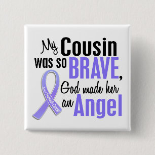 Angel 1 Cousin (Female) Stomach Cancer 15 Cm Square Badge