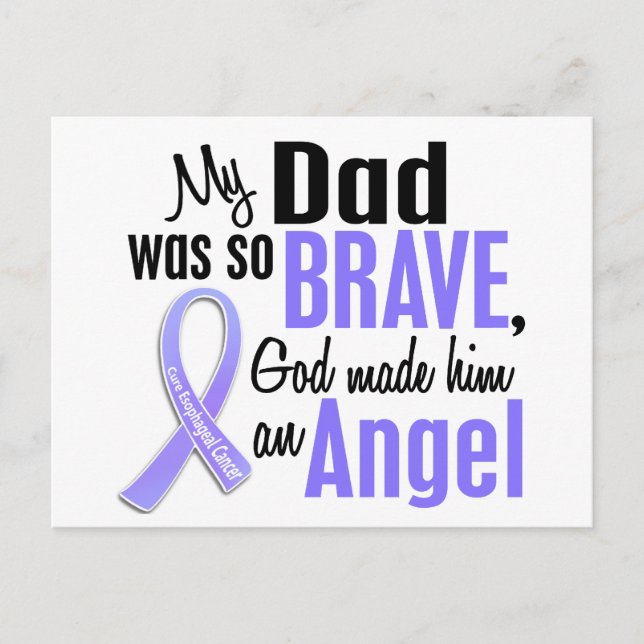 Angel 1 Dad Oesophageal Cancer Postcard (Front)