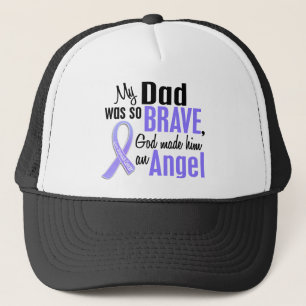 Angel 1 Dad Stomach Cancer Trucker Hat