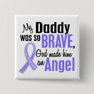 Angel 1 Daddy Stomach Cancer 15 Cm Square Badge