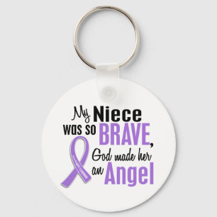 Angel 1 Hodgkins Lymphoma Niece Key Ring
