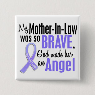 Angel 1 Mother-In-Law Stomach Cancer 15 Cm Square Badge