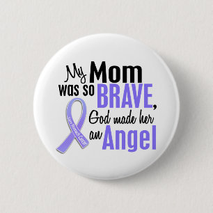 Angel 1 Mum Stomach Cancer 6 Cm Round Badge