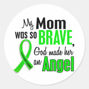 Angel 1 Non-Hodgkins Lymphoma Mum Classic Round Sticker