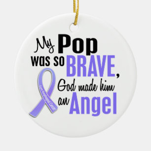 Angel 1 Pop Oesophageal Cancer Ceramic Tree Decoration