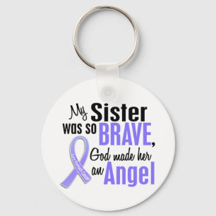 Angel 1 Sister Stomach Cancer Key Ring