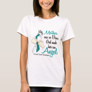 Angel 2 Cervical Cancer Mother T-Shirt