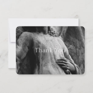 Angel 2 Christian Memorial Sympathy Thank You Card