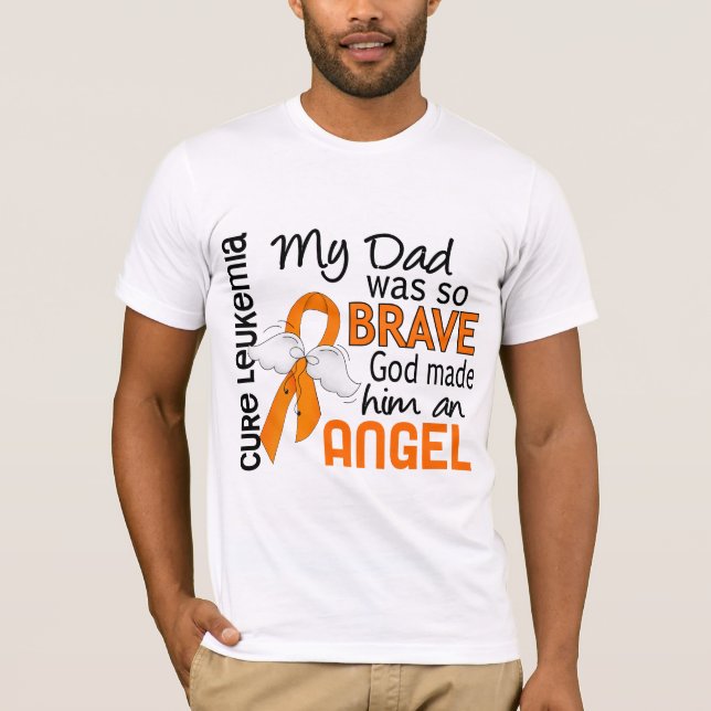 Angel 2 Dad Leukaemia T-Shirt (Front)
