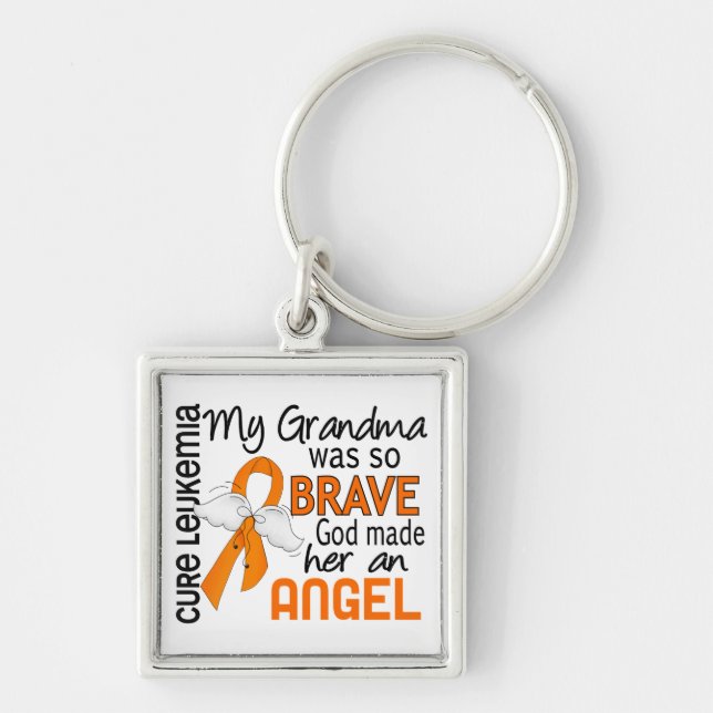 Angel 2 Grandma Leukaemia Key Ring (Front)