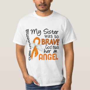Angel 2 Sister Leukaemia T-Shirt