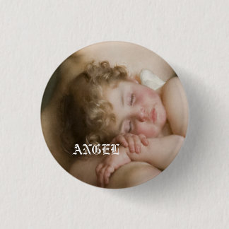 angel 3 cm round badge
