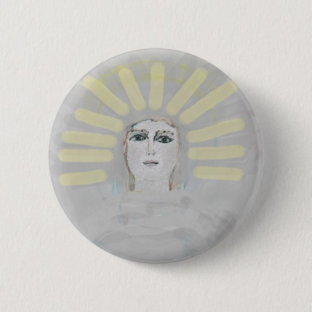 angel 5 8000 6 cm round badge (Front)