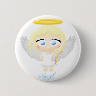 Angel 6 Cm Round Badge