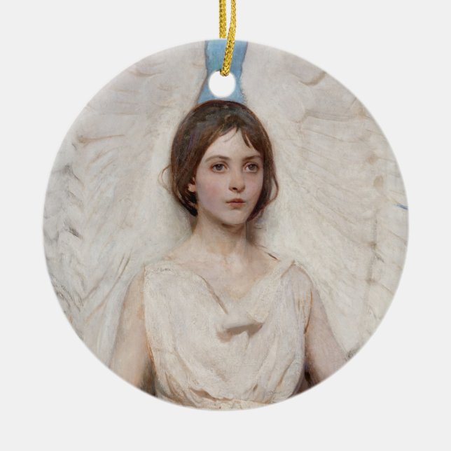 Angel - Abbott Handerson Thayer Ceramic Tree Decoration (Front)