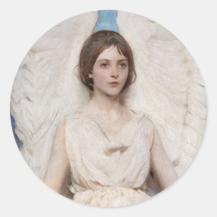 Angel - Abbott Handerson Thayer Classic Round Sticker