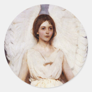 Angel, Abbott Handerson Thayer Fine Art Classic Round Sticker
