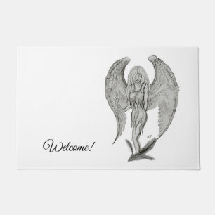 Angel , Add Your Text Doormat