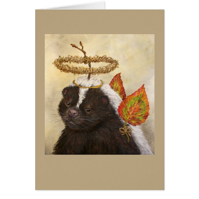 Angel Agatha the skunk card (Front)