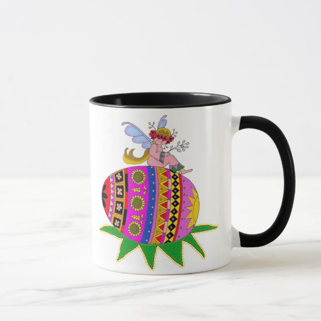 Angel and a Pysanka Mug (Right)