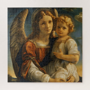 Angel and Baby Jesus Jigsaw Puzzle