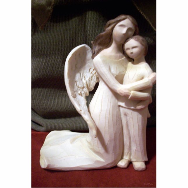 Angel and Child Standing Photo Sculpture (Front)