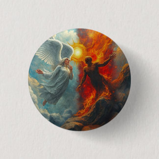 ANGEL AND DEVIL 3 CM ROUND BADGE