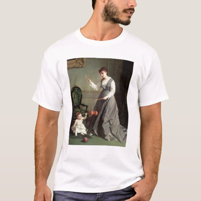`Angel and Devil' or `Playing Diabolo T-Shirt (Front)
