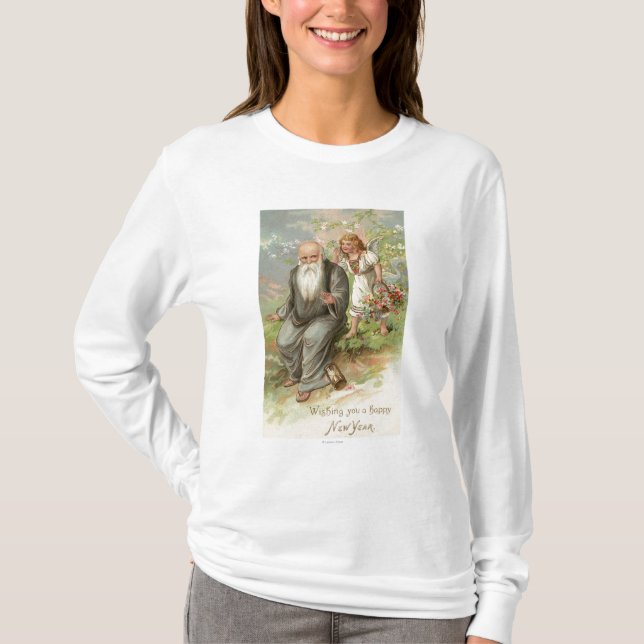 Angel and Father Time # 1 T-Shirt (Front)
