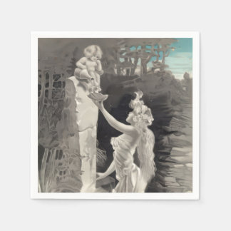 Angel and Goddess Valentine Napkin