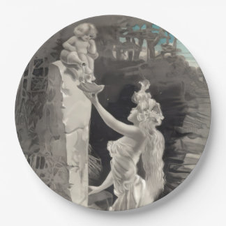 Angel and Goddess Valentine Paper Plate