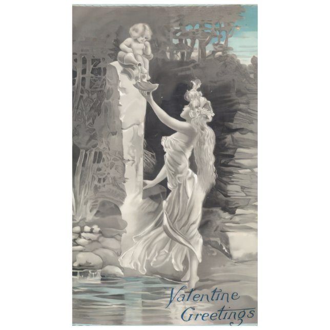 Angel and Goddess Valentine  Tablecloth (Front)