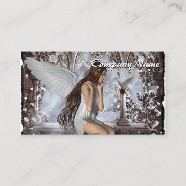 Angel and Her Dove Business Card (Front)