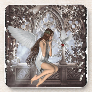 Angel and Her Dove Coaster