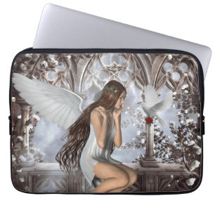 Angel and Her Dove Laptop Sleeve