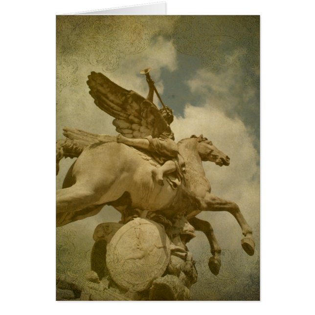 Angel and Horse Statue (Front)