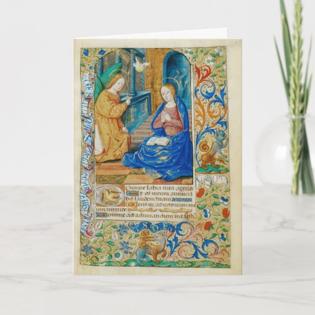 Angel and Mary Holiday Card (Front)