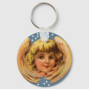 Angel And Stars Keychain