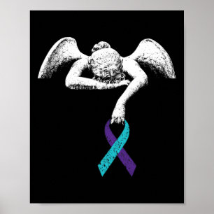 Angel And Suicide Awareness Suicide Prevention Clo Poster