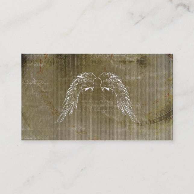 Angel Angels Wings Celtic Herbal Business Cards (Front)
