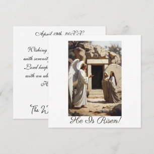  Angel Announce The Resurrection   Greetings Card