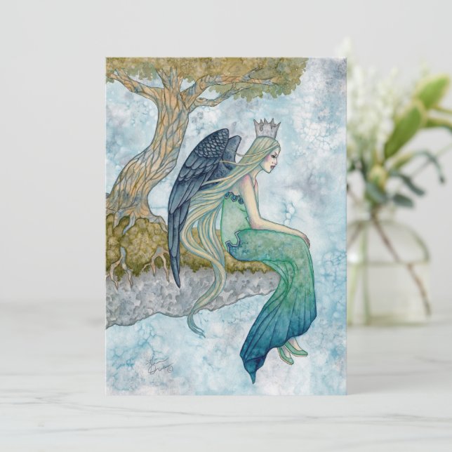 Angel Art by Holly Durr  Thank You Card (Standing Front)