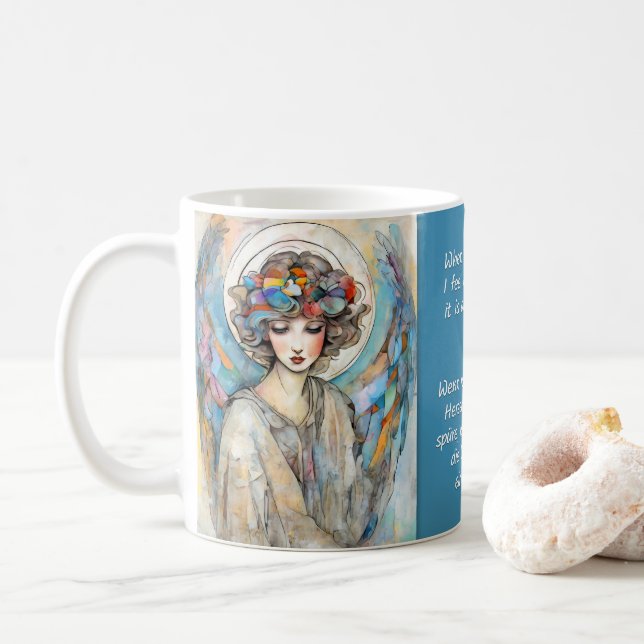 Angel Art & Sayings No. 1 of 12 different Mugs (With Donut)