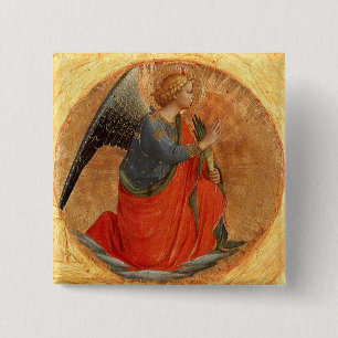 Angel at Annunciation 15 Cm Square Badge