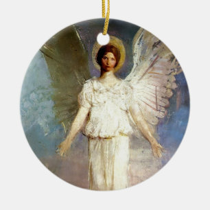 “Angel at Noon” by Abbott Thayer Ceramic Tree Decoration