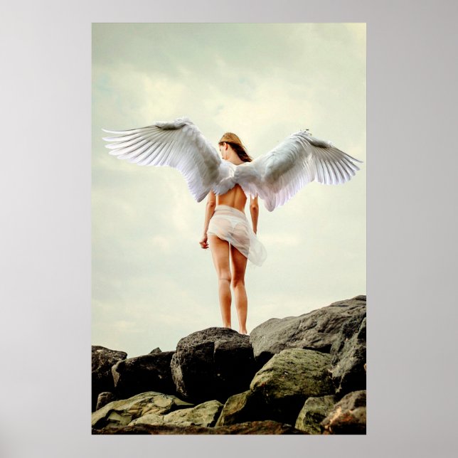 Angel at the Beach Poster (Front)