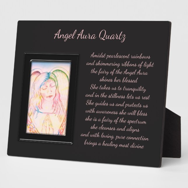 Angel Aura Quartz Fairy Plaque (Side)