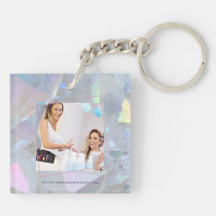 Angel Aura Quartz   Modern Business Photo Keychain
