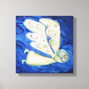 Angel & Baby Art (12" x 12" Square - Edge Wrap) Canvas Print